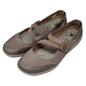 Earth Origins women's taupe/beige Mary Jane style comfort loafers, shoes…